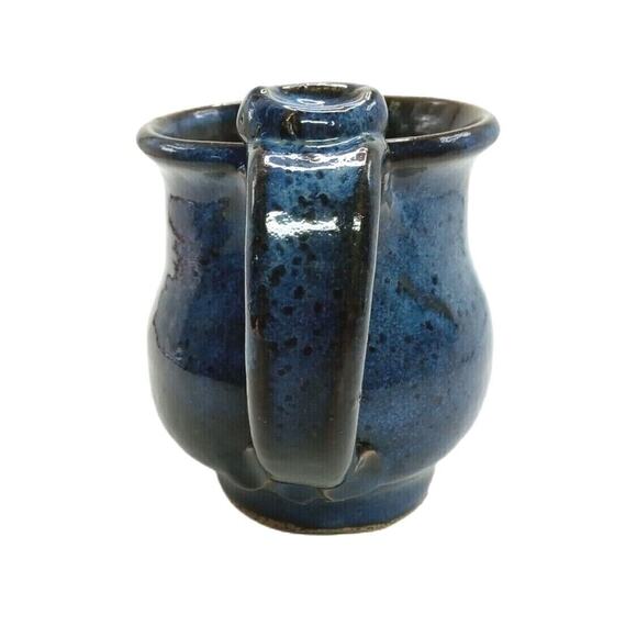 ☕ Perk Avenue Mug 🤎💙 Vintage Signed Pottery Madison GA - Picture 5 of 12